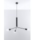 3 Light Cluster Drop Pendant Black, E27 - 4