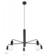5 Light Multi Arm Ceiling Pendant Black, E27 - 1