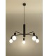 5 Light Multi Arm Ceiling Pendant Black, E27 - 2