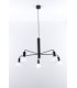 5 Light Multi Arm Ceiling Pendant Black, E27 - 4