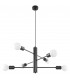 6 Light Multi Arm Ceiling Pendant Black, E27 - 1