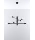 6 Light Multi Arm Ceiling Pendant Black, E27 - 3