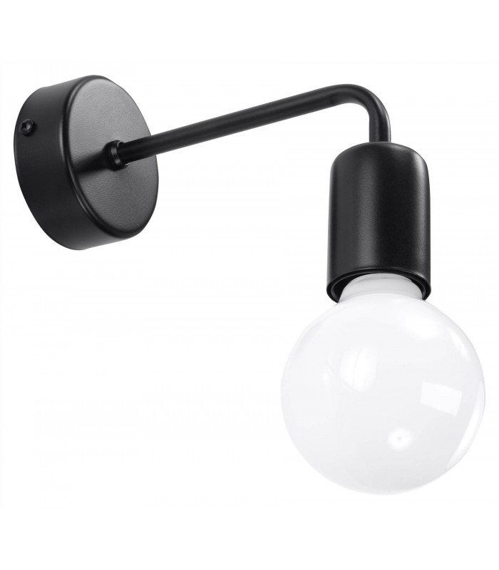 1 Light Wall Light Black, E27 - 1