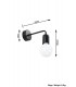 1 Light Wall Light Black, E27 - 3
