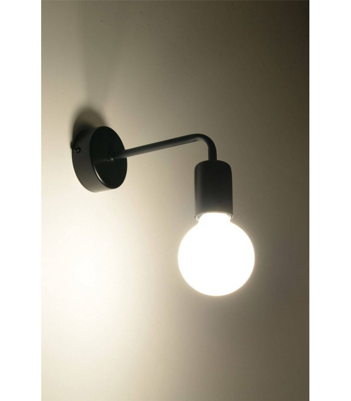 1 Light Wall Light Black, E27 - 4