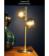 EU Plug - Tycho Retro Table Lamp - 2xG9 - Matt Gold, Brass - Special Offer
