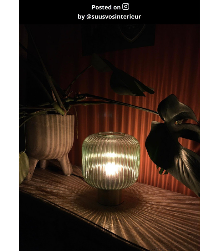 EU Plug - Maloto Retro Table Lamp - Ã˜ 20cm - 1xE27 - Green