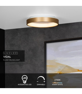 Vidal Modern Flush Ceiling Light-2