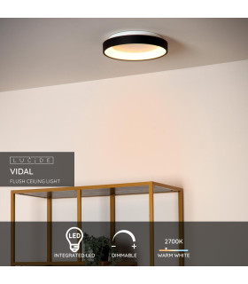 Vidal Modern Flush Ceiling Light-2