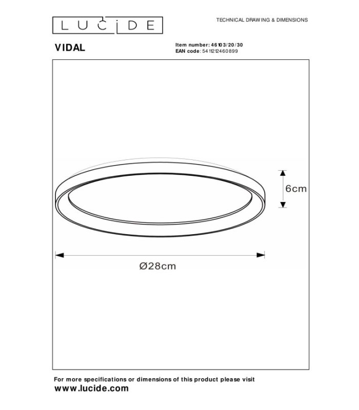 Vidal Modern Flush Ceiling Light-5