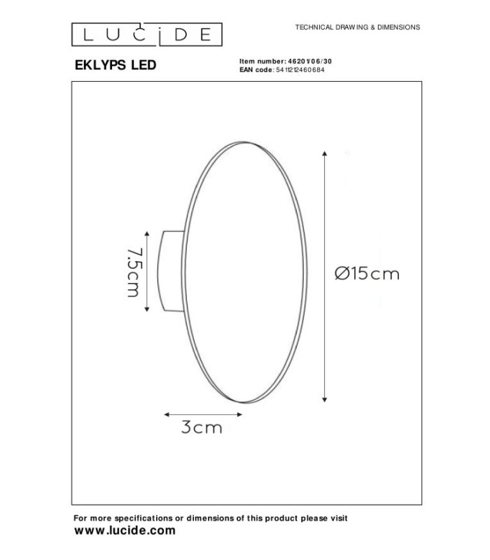 Eklyps Led Modern Wall Light-6