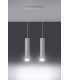 2 Light Staight Bar Drop Pendant White, GU10 - 2