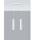 2 Light Staight Bar Drop Pendant White, GU10 - 3
