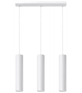 3 Light Staight Bar Drop Pendant White, GU10 - 1