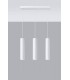 3 Light Staight Bar Drop Pendant White, GU10 - 3