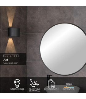 Axi Modern Up Down Wall Spotlight Bathroom-2