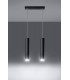2 Light Staight Bar Drop Pendant Black, GU10 - 3