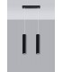2 Light Staight Bar Drop Pendant Black, GU10 - 4