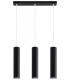 3 Light Staight Bar Drop Pendant Black, GU10 - 1