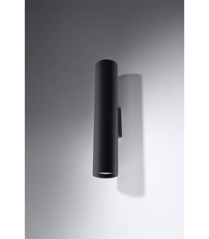 2 Light Up Down Flush Wall Light Black, GU10 - 3