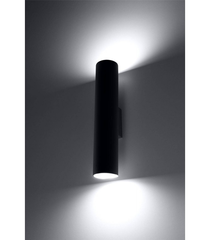 2 Light Up Down Flush Wall Light Black, GU10 - 4
