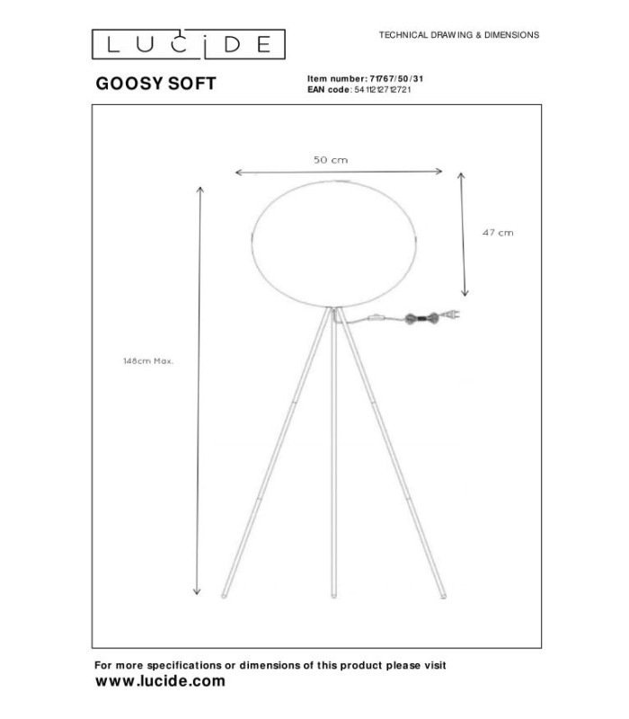 Goosy Soft Modern Tripod Floor Lamp-5