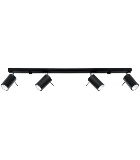 4 Light Spotlight Bar Black, GU10 - 1