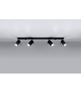4 Light Spotlight Bar Black, GU10 - 2