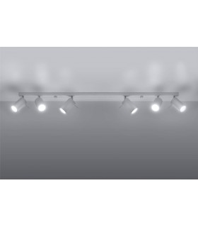 6 Light Spotlight Bar White, GU10 - 2