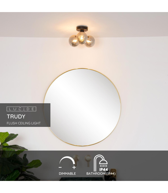 Trudy Modern Flush Ceiling Light Bathroom-3