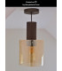 Toledo Vintage Pendant Light - Ø 20cm - 1xE27 - Amber