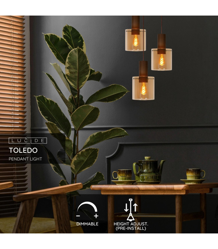 Toledo Vintage Cluster Pendant Light-3