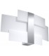 2 Light Flush Wall Light Chrome, White, G9 - 1