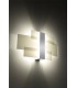2 Light Flush Wall Light Chrome, White, G9 - 2