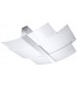 3 Light Decorative Flush Ceiling Light Chrome, White, E27 - 1