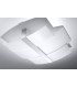 3 Light Decorative Flush Ceiling Light Chrome, White, E27 - 4