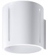 1 Light Flush Wall Light White, G9 - 1
