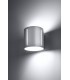 1 Light Flush Wall Light White, G9 - 2