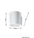 1 Light Flush Wall Light White, G9 - 5