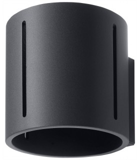 1 Light Flush Wall Light Black, G9 - 1