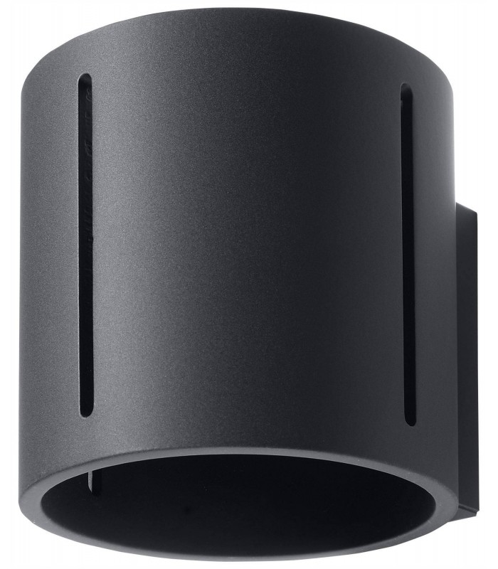 1 Light Flush Wall Light Black, G9 - 1
