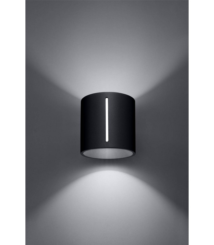 1 Light Flush Wall Light Black, G9 - 2
