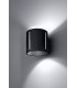 1 Light Flush Wall Light Black, G9 - 3