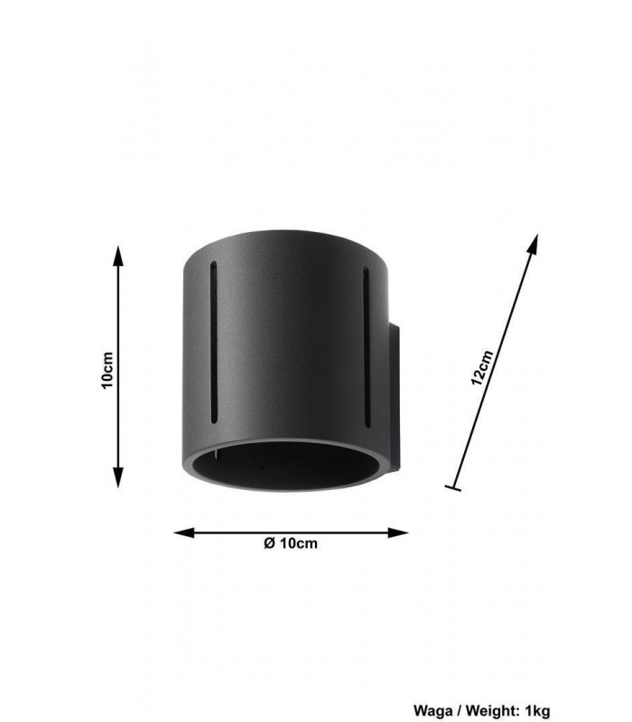 1 Light Flush Wall Light Black, G9 - 5