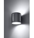 1 Light Flush Wall Light Grey, G9 - 4
