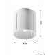 1 Light Flush Ceiling Light White, G9 - 3