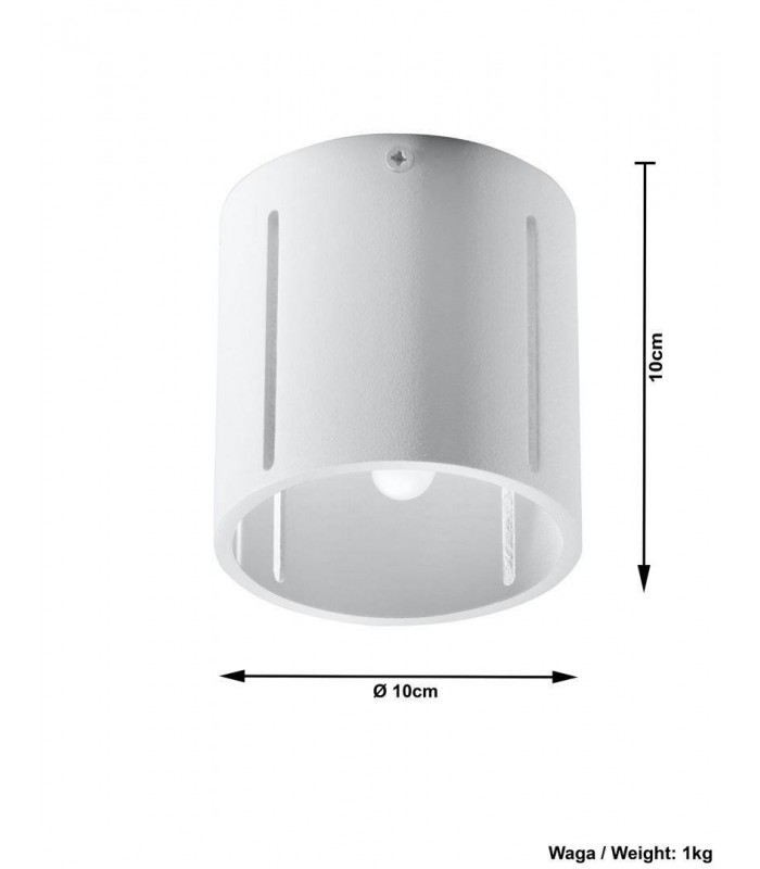 1 Light Flush Ceiling Light White, G9 - 3