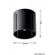 1 Light Flush Ceiling Light Black, G9 - 3