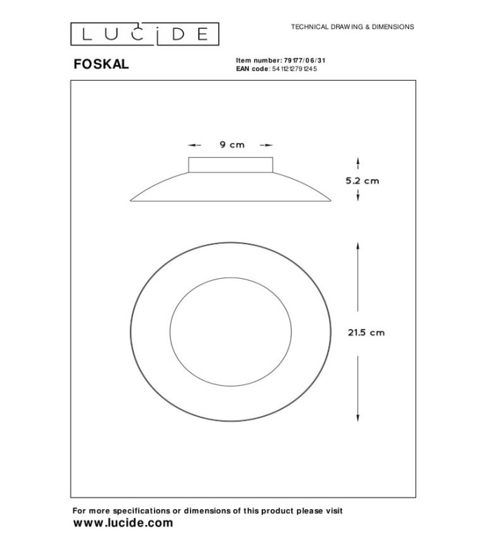 Foskal Modern Flush Ceiling Light-5