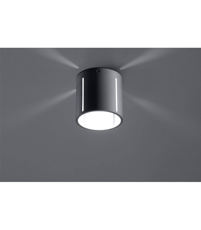 1 Light Flush Ceiling Light Grey, G9 - 2